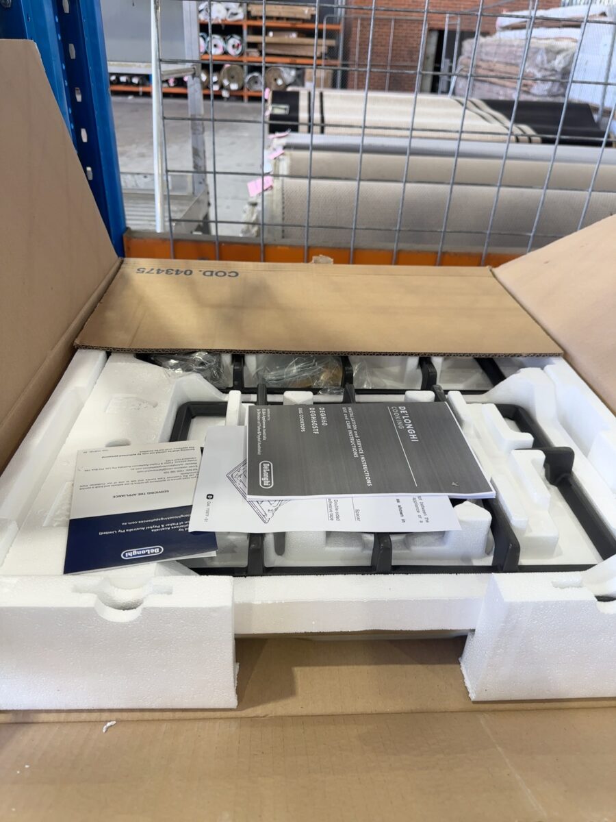 DELONGHI 600MM GAS COOKTOP DEGH60 WITH 12 MONTH WARRANTY