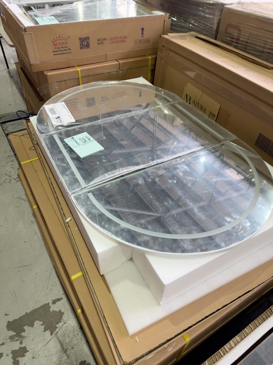 LED OVAL SHAVING CABINET 1200MM X 750MM LED OSH-12075MW