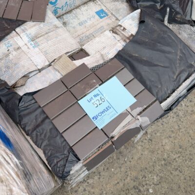 PALLET OF BROWN TILES, SOLD AS IS