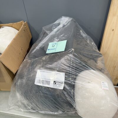 BAG OF ASSORTED CUSHIONS SOLD AS IS