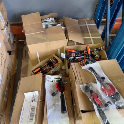 PALLET OF HAND DRILLS & SCREWDRIVERS SOLD AS IS