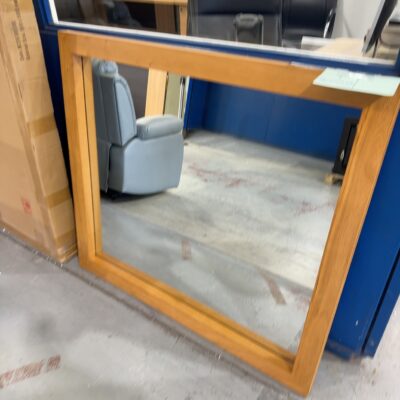 NEW BOWER MIRROR - TIMBER FRAMED, SOLD AS IS