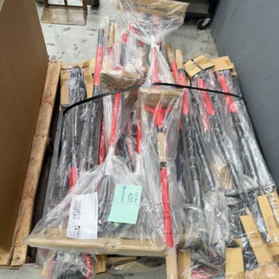 PALLET OF ASSORTED GARDENING TOOLS
