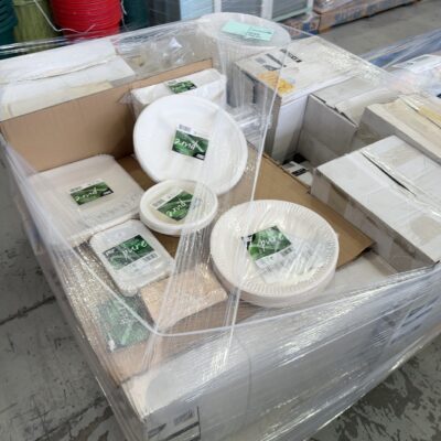 PALLET OF ASSORTED PAP STAR, PLAIN PAPER CATERING STOCK, SOLD AS IS