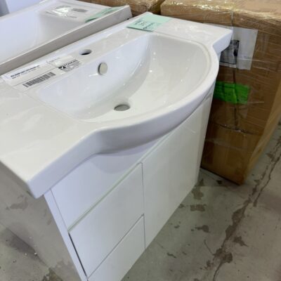 NEW 800MM VANITY WITH DRAWER LEFT HAND SIDE, CERAMIC TOP VPB800-158
