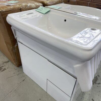 NEW 800MM VANITY WITH DRAWER RIGHT HAND SIDE, CERAMIC TOP VPB800-111