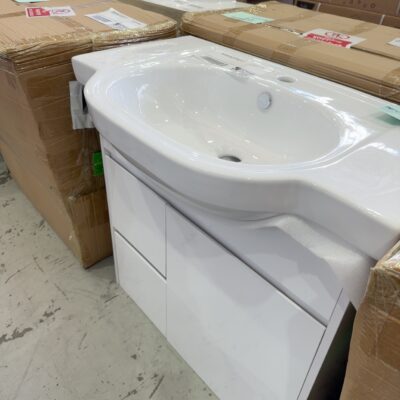 NEW 800MM VANITY WITH DRAWER LEFT HAND SIDE, CERAMIC TOP VPB800-147
