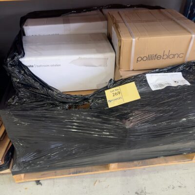 PALLET OF ASSORTED VANITY BASINS SOLD AS IS
