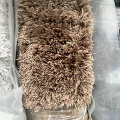 NEW NOAH SHAGGY RUG 200CM X 290CM RRP9 - BROWN