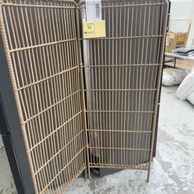 EX STAGING - RATTAN SCREEN, SOLD AS IS