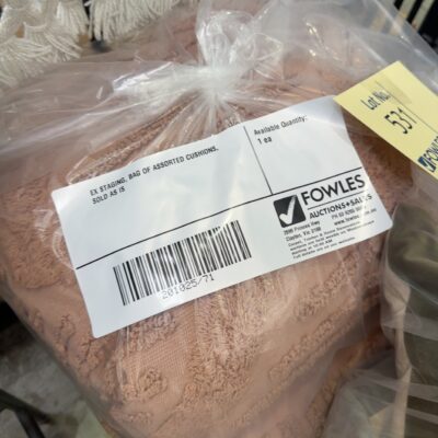 EX STAGING, BAG OF ASSORTED CUSHIONS, SOLD AS IS