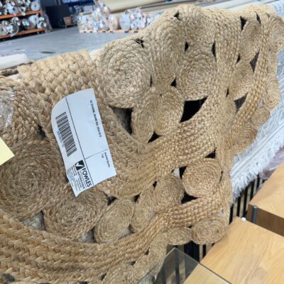 EX STAGING, ROUND RUG, SOLD AS IS