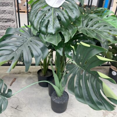 EX STAGING, LOT OF ASSORTED FAUX PLANTS, SOLD AS IS