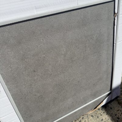 PALLET OF GREY CONCRETE LOOK PORCELAIN PAVERS, 600MM X 600MM X 20MM, ANTI SLIP FINISH, NON-POROUS, STAIN RESISTANT, (40CTNS - 2 PER BOX)