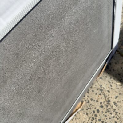 PALLET OF GREY CONCRETE LOOK PORCELAIN PAVERS, 600MM X 600MM X 20MM, ANTI SLIP FINISH, NON-POROUS, STAIN RESISTANT, (40CTNS - 2 PER BOX)