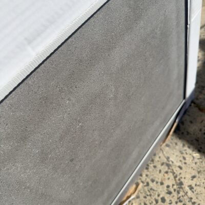 PALLET OF GREY CONCRETE LOOK PORCELAIN PAVERS, 600MM X 600MM X 20MM, ANTI SLIP FINISH, NON-POROUS, STAIN RESISTANT, (40CTNS - 2 PER BOX)