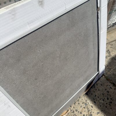 PALLET OF GREY CONCRETE LOOK PORCELAIN PAVERS, 600MM X 600MM X 20MM, ANTI SLIP FINISH, NON-POROUS, STAIN RESISTANT, (40CTNS - 2 PER BOX)