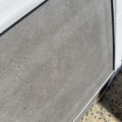 PALLET OF 600MM X 600MM X 20MM GREY CONCRETE LOOK PORCELAIN PAVERS, ANTI SLIP FINISH, NON POROUS, STAIN RESISTANT, (40 CTNS - 2 PER BOX)