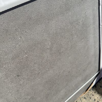 PALLET OF GREY CONCRETE LOOK PORCELAIN PAVERS, 600MM X 600MM X 20MM, ANTI SLIP FINISH, NON-POROUS, STAIN RESISTANT, (40CTNS - 2 PER BOX)