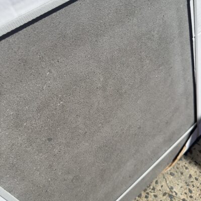 PALLET OF GREY CONCRETE LOOK PORCELAIN PAVERS, 600MM X 600MM X 20MM, ANTI SLIP FINISH, NON-POROUS, STAIN RESISTANT, (40CTNS - 2 PER BOX)