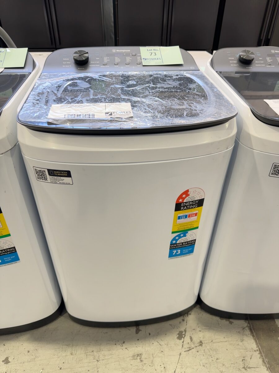 WESTINGHOUSE WWT6084J5WA 6KG TOP LOAD WASHING MACHINE, 12 WASH PROGRAMS, WITH 6 MONTH WARRANTY