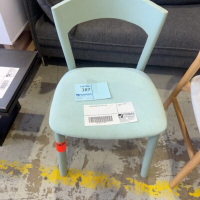 EX HIRE GREEN CHAIR, SOLD AS IS