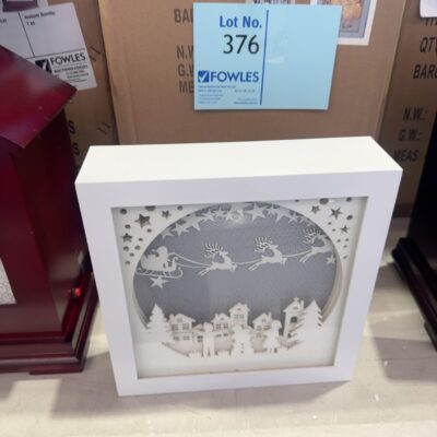 XMAS DECORATION - XMAS LIGHT BOX WITH MUSIC & LIGHTS, INCLUDES USB CORD