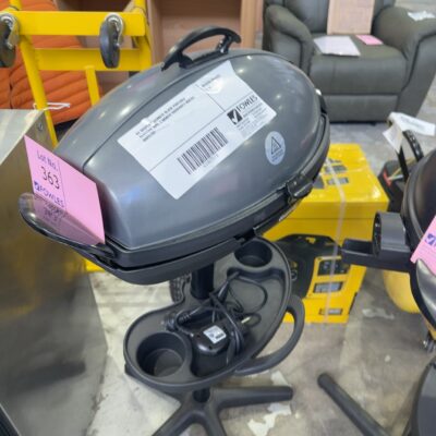 EX DISPLAY GASMATE BLACK PORTABLE ELECTRIC BBQ, 3 MONTH WARRANTY BQE364 RRP9