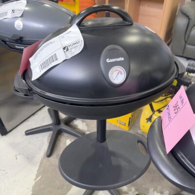 EX DISPLAY GASMATE BLACK PORTABLE ELECTRIC BBQ, 3 MONTH WARRANTY BQE328 RRP9