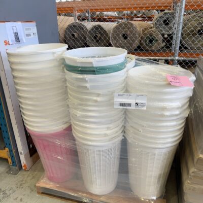 PALLET OF ASSORTED LAUNDRY BASKETS SOLD AS IS #1