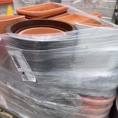 PALLET OF ASSORTED GARDEN PLANT POTS SOLD AS IS #6
