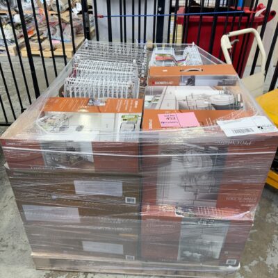 PALLET OF ASSORTED KITCHEN STORAGE - S/STEEL PULLOUT SYSTEMS & WIRE KITCHENWAREM SOLD AS IS #9