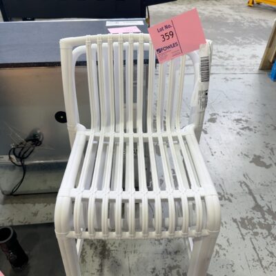 EX DISPLAY WHITE BAR STOOL SOLD AS IS