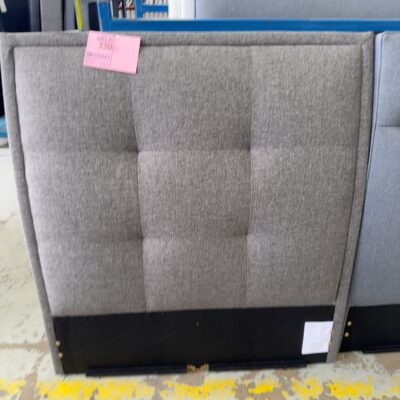 SAMPLE - NEW HOUSTON KING SINGLE HEADBOARD ONLY, DARK GREY, SOLD AS IS