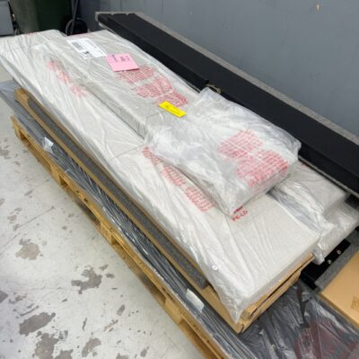 PALLET OF ASSORTED BED BITS - DRAWER FRONTS, SIDE RAILS, FOOT ENDS ETC, SOLD AS IS