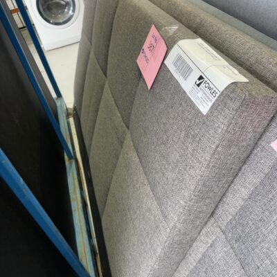 SAMPLE - NEW MONTE CARLO DOUBLE SIZE HEADBOARD ONLY, DARK GREY, SOLD AS IS