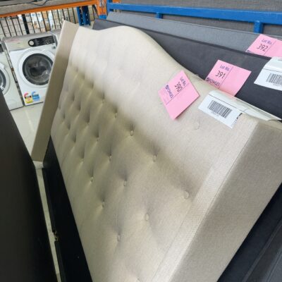 SAMPLE - NEW RIO KING SIZE HEADBOARD ONLY, SAND, SOLD AS IS