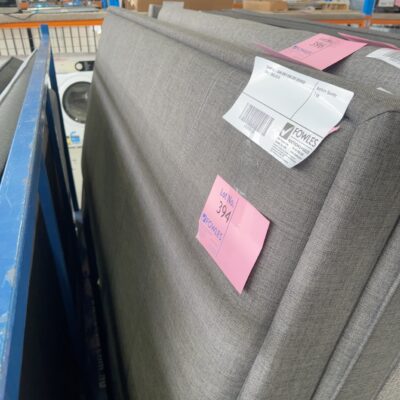 SAMPLE - DARK GREY KING SIZE BEDHEAD ONLY, SOLD AS IS