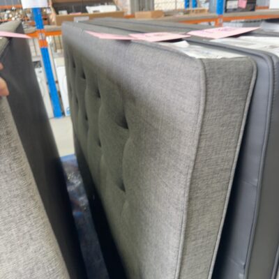 SAMPLE - DARK GREY KING SIZE BEDHEAD ONLY, SOLD AS IS