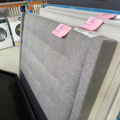 SAMPLE - BROWN/GREY QUEEN SIZE BEDHEAD ONLY, SOLD AS IS