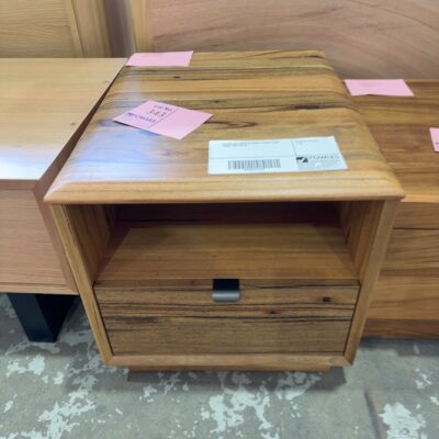 EX DISPLAY JINDALEE MARRI TIMBER LAMP TABLE, SOLD AS IS