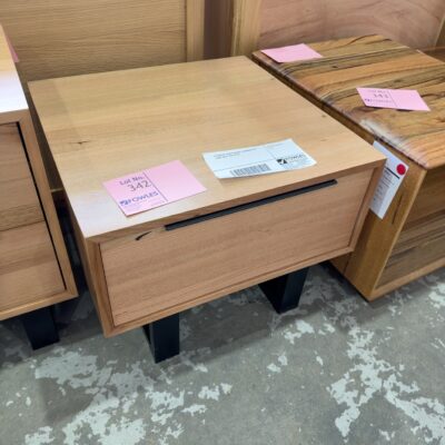 EX DISPLAY SOUTH WHARF TASMANIAN OAK LAMP TABLE, SOLD AS IS