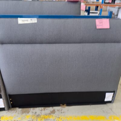 SAMPLE - NEW KENNEDY QUEEN SIZE HEADBOARD ONLY, SLATE, SOLD AS IS