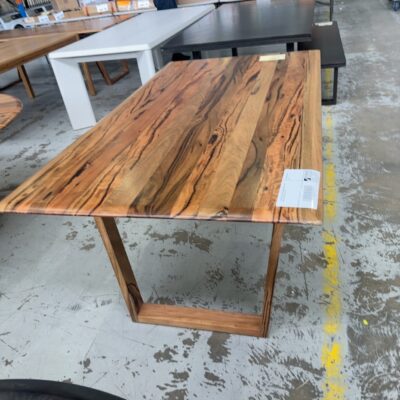 EX DISPLAY JINDALEE 1800MM DINING TABLE, BEVELLED EDGE, SOLD AS IS