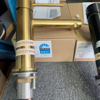 BRUSHED BRASS VANITY BASIN MIXER