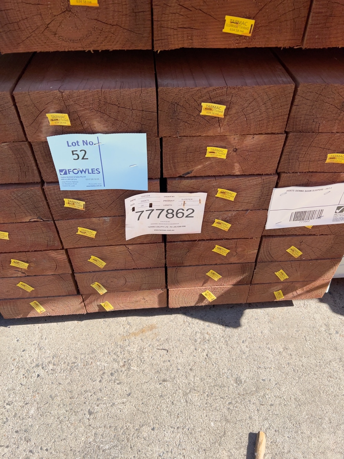 200X75 SIENNA SAWN SLEEPERS-28/2.4