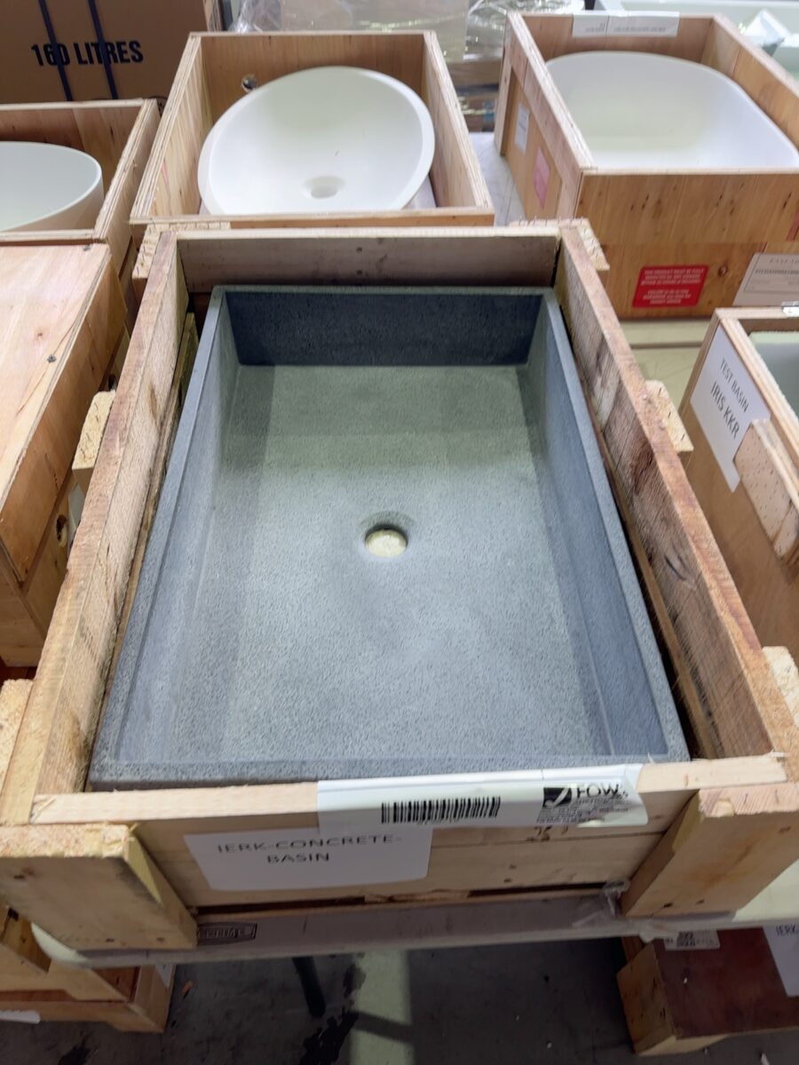 STONE VANITY BASIN IERK CONCRETE BASIN