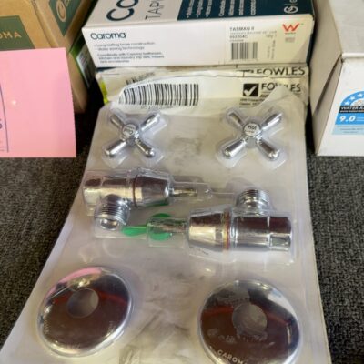 CAROMA TASMAN CHROME WASHING MACHINE SET, 992504C