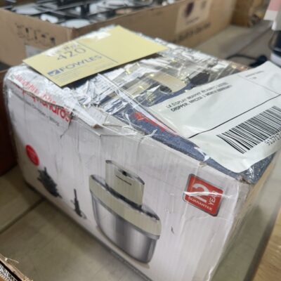 EX DISPLAY MORPHY RICHARDS S/STEEL CHOPPER, MRC350 3 MONTH WARRANTY