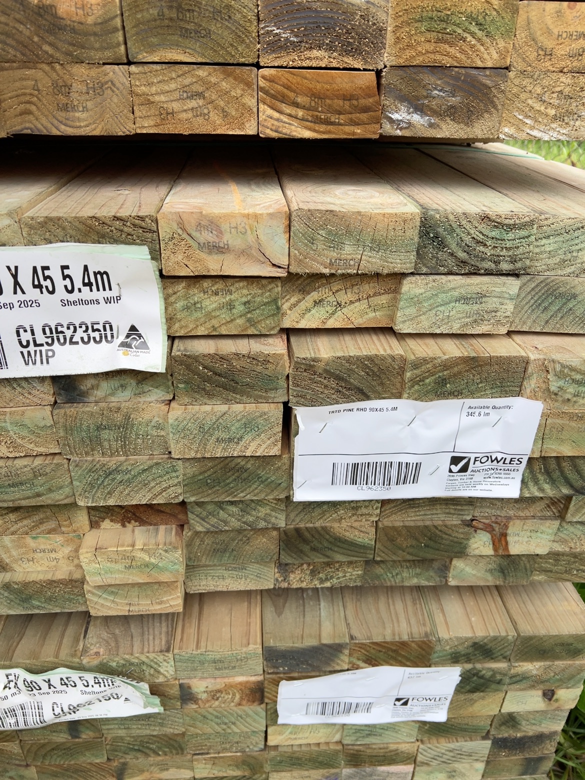 TRTD PINE RHD 90X45 5.4M TRTD PINE RHD 90X45 5.4M